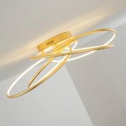 Hofstein Glen Deckenleuchte LED Gold, 1-flammig, Fernbedienung -LED Leuchten Verkäufe glen deckenleuchte h3021453 10