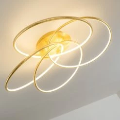 Hofstein Glen Deckenleuchte LED Gold, 1-flammig, Fernbedienung -LED Leuchten Verkäufe glen deckenleuchte h3021453 14