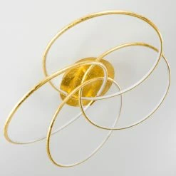 Hofstein Glen Deckenleuchte LED Gold, 1-flammig, Fernbedienung -LED Leuchten Verkäufe glen deckenleuchte h3021453 3