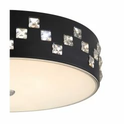 Globo ABELIA Deckenleuchte LED Schwarz, 1-flammig -LED Leuchten Verkäufe globo abelia deckenleuchte 15449d 4