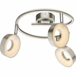 Globo ABRIL Deckenleuchte LED Nickel-Matt, 3-flammig