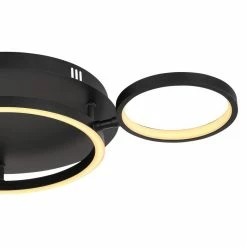 Globo ANTONIUS Deckenleuchte LED Schwarz, 1-flammig 10 Globo ANTONIUS Deckenleuchte LED Schwarz, 1-flammig -LED Leuchten Verkäufe globo antonius deckenleuchte 67252 23 4