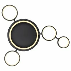 Globo ANTONIUS Deckenleuchte LED Schwarz, 1-flammig -LED Leuchten Verkäufe globo antonius deckenleuchte 67252 29 3