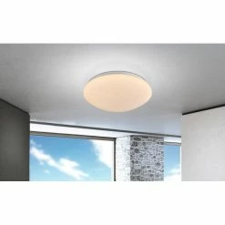 Globo Atreju I Deckenleuchte LED Weiß, 1-flammig, Fernbedienung, Farbwechsler -LED Leuchten Verkäufe globo atreju i deckenleuchte 48363rgb 5