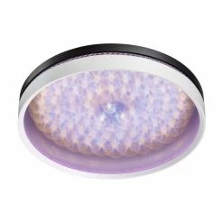 Globo BRENTANELLA Deckenleuchte LED Schwarz, Weiß, 1-flammig, Fernbedienung, Farbwechsler -LED Leuchten Verkäufe globo brentanella deckenleuchte 48414 40 11