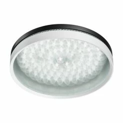 Globo BRENTANELLA Deckenleuchte LED Schwarz, Weiß, 1-flammig, Fernbedienung, Farbwechsler -LED Leuchten Verkäufe globo brentanella deckenleuchte 48414 40 4