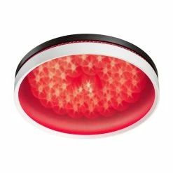 Globo BRENTANELLA Deckenleuchte LED Schwarz, Weiß, 1-flammig, Fernbedienung, Farbwechsler -LED Leuchten Verkäufe globo brentanella deckenleuchte 48414 40 9