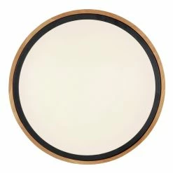 Globo BRUNO Deckenleuchte LED Schwarz, Naturfarben, 1-flammig -LED Leuchten Verkäufe globo bruno deckenleuchte 41764 12 2