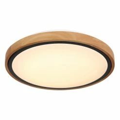 Globo BRUNO Deckenleuchte LED Schwarz, Naturfarben, 1-flammig -LED Leuchten Verkäufe globo bruno deckenleuchte 41764 12 4