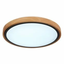 Globo BRUNO Deckenleuchte LED Schwarz, Naturfarben, 1-flammig -LED Leuchten Verkäufe globo bruno deckenleuchte 41764 12 5