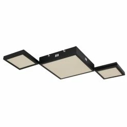 Globo BURKHARD Deckenleuchte LED Schwarz, 1-flammig -LED Leuchten Verkäufe globo burkhard deckenleuchte 67253 34 8