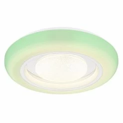 Globo BURRO Deckenleuchte LED Weiß, 1-flammig, Fernbedienung, Farbwechsler -LED Leuchten Verkäufe globo burro deckenleuchte 41369 18 13