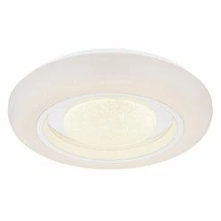 Globo BURRO Deckenleuchte LED Weiß, 1-flammig, Fernbedienung, Farbwechsler -LED Leuchten Verkäufe globo burro deckenleuchte 41369 18 2