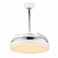 Globo CABRERA Deckenventilator LED Weiß, 1-flammig, Fernbedienung -LED Leuchten Verkäufe globo cabrera deckenventilator 351 2