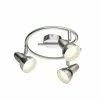Globo CAPPUCCINO Deckenstrahler LED Nickel-Matt, 3-flammig