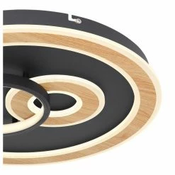 Globo CHESSY Deckenleuchte LED Schwarz, Weiß, Holzoptik, 1-flammig, Fernbedienung 9 Globo CHESSY Deckenleuchte LED Schwarz, Weiß, Holzoptik, 1-flammig, Fernbedienung -LED Leuchten Verkäufe globo chessy deckenleuchte 48551 50sh 2