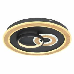 Globo CHESSY Deckenleuchte LED Schwarz, Weiß, Holzoptik, 1-flammig, Fernbedienung 10 Globo CHESSY Deckenleuchte LED Schwarz, Weiß, Holzoptik, 1-flammig, Fernbedienung -LED Leuchten Verkäufe globo chessy deckenleuchte 48551 50sh 3