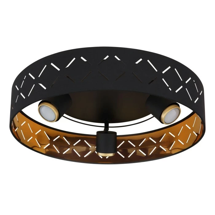 Globo CLARKE Deckenleuchte LED Schwarz, 3-flammig 2 Globo CLARKE Deckenleuchte LED Schwarz, 3-flammig – Bild 2