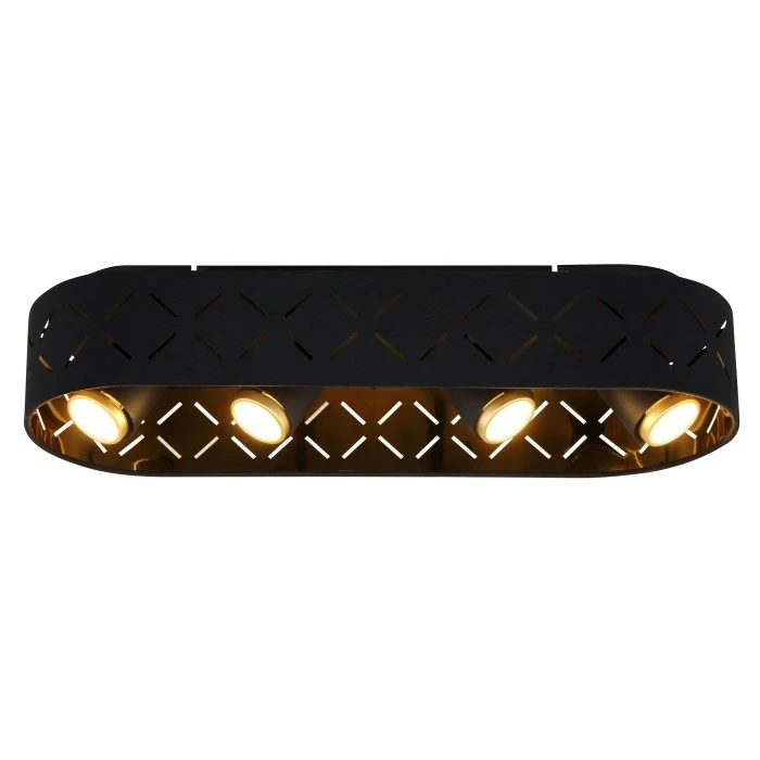 Globo CLARKE Deckenleuchte LED Schwarz, 4-flammig 3 Globo CLARKE Deckenleuchte LED Schwarz, 4-flammig – Bild 3