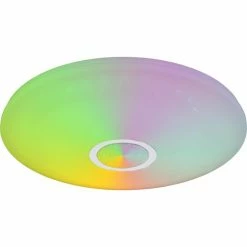 Globo CLARKE Deckenleuchte LED Weiß, 1-flammig, Fernbedienung, Farbwechsler 26 Globo CLARKE Deckenleuchte LED Weiß, 1-flammig, Fernbedienung, Farbwechsler -LED Leuchten Verkäufe globo clarke deckenleuchte 41365 18 10