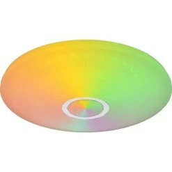 Globo CLARKE Deckenleuchte LED Weiß, 1-flammig, Fernbedienung, Farbwechsler 27 Globo CLARKE Deckenleuchte LED Weiß, 1-flammig, Fernbedienung, Farbwechsler -LED Leuchten Verkäufe globo clarke deckenleuchte 41365 18 11