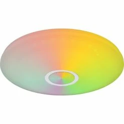 Globo CLARKE Deckenleuchte LED Weiß, 1-flammig, Fernbedienung, Farbwechsler 28 Globo CLARKE Deckenleuchte LED Weiß, 1-flammig, Fernbedienung, Farbwechsler -LED Leuchten Verkäufe globo clarke deckenleuchte 41365 18 12