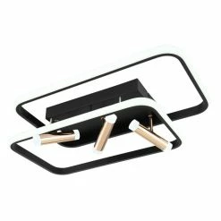 Globo COCO Deckenleuchte LED Schwarz, 1-flammig, Fernbedienung 18 Globo COCO Deckenleuchte LED Schwarz, 1-flammig, Fernbedienung -LED Leuchten Verkäufe globo coco deckenleuchte 67301d1 6