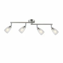 Globo CRASH Deckenstrahler LED Nickel-Matt, 4-flammig