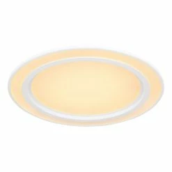 Globo DAHLA Deckenleuchte LED Weiß, 1-flammig, Farbwechsler -LED Leuchten Verkäufe globo dahla deckenleuchte 48549 35 4