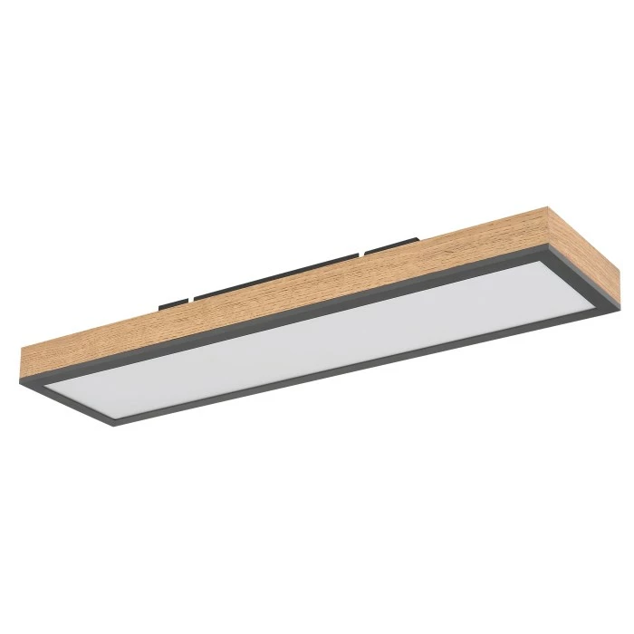 Globo DORO Deckenleuchte LED Schwarz, Holz dunkel, 1-flammig 3 Globo DORO Deckenleuchte LED Schwarz, Holz dunkel, 1-flammig – Bild 3