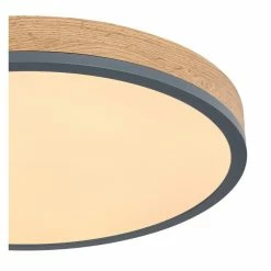 Globo DORO Deckenleuchte LED Grau, Holzoptik, 1-flammig 6 Globo DORO Deckenleuchte LED Grau, Holzoptik, 1-flammig -LED Leuchten Verkäufe globo doro deckenleuchte 416080wd2r 2