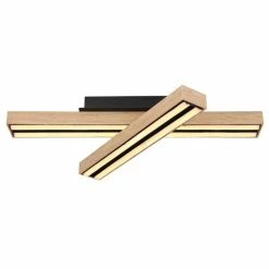 Globo DORO Deckenleuchte LED Schwarz, Holzoptik, 1-flammig 9 Globo DORO Deckenleuchte LED Schwarz, Holzoptik, 1-flammig -LED Leuchten Verkäufe globo doro deckenleuchte 416080wd7 3