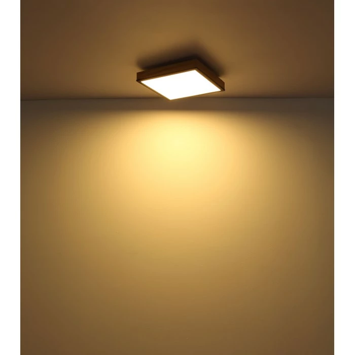 Globo DORO Deckenpanel LED Schwarz, Holzoptik, 1-flammig 7 Globo DORO Deckenpanel LED Schwarz, Holzoptik, 1-flammig – Bild 7