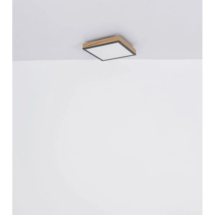 Globo DORO Deckenpanel LED Schwarz, Holzoptik, 1-flammig 9 Globo DORO Deckenpanel LED Schwarz, Holzoptik, 1-flammig – Bild 9