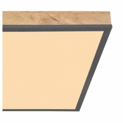 Globo DORO Deckenpanel LED Schwarz, Holzoptik, 1-flammig -LED Leuchten Verkäufe globo doro deckenpanel 416080wd2 5