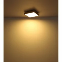 Globo DORO Deckenpanel LED Schwarz, Holzoptik, 1-flammig -LED Leuchten Verkäufe globo doro deckenpanel 416080wd2 6