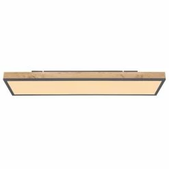 Globo DORO Deckenpanel LED Schwarz, Holz dunkel, 1-flammig 9 Globo DORO Deckenpanel LED Schwarz, Holz dunkel, 1-flammig -LED Leuchten Verkäufe globo doro deckenpanel 416080wd4 3