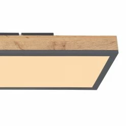 Globo DORO Deckenpanel LED Schwarz, Holz dunkel, 1-flammig 11 Globo DORO Deckenpanel LED Schwarz, Holz dunkel, 1-flammig -LED Leuchten Verkäufe globo doro deckenpanel 416080wd4 5