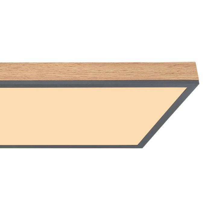 Globo DORO Deckenpanel LED Schwarz, Holz dunkel, 1-flammig 6 Globo DORO Deckenpanel LED Schwarz, Holz dunkel, 1-flammig – Bild 6