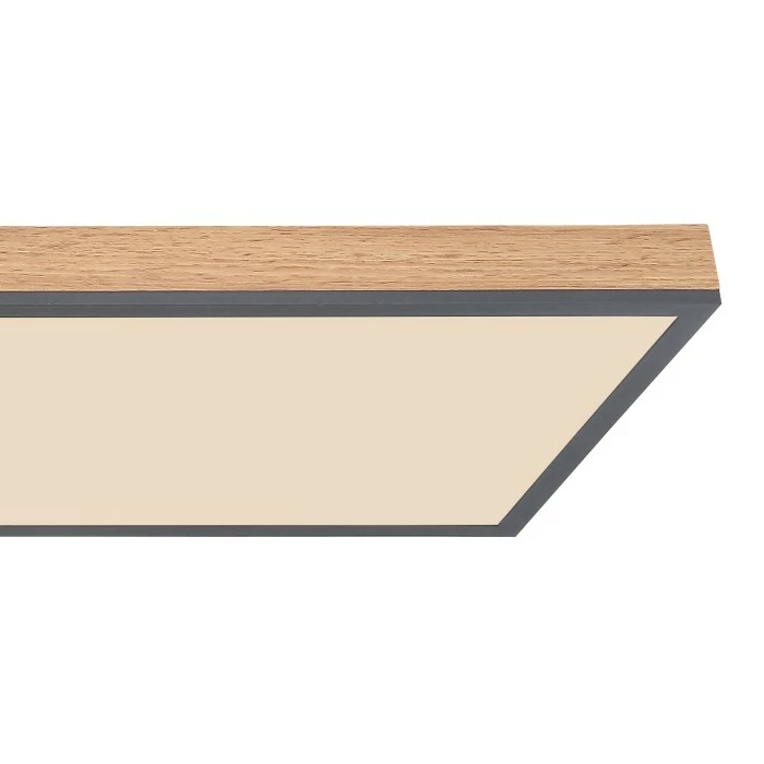 Globo DORO Deckenpanel LED Schwarz, Holzoptik, 1-flammig, Fernbedienung 5 Globo DORO Deckenpanel LED Schwarz, Holzoptik, 1-flammig, Fernbedienung – Bild 5