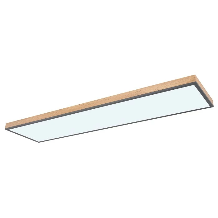 Globo DORO Deckenpanel LED Schwarz, Holzoptik, 1-flammig, Fernbedienung 7 Globo DORO Deckenpanel LED Schwarz, Holzoptik, 1-flammig, Fernbedienung – Bild 7