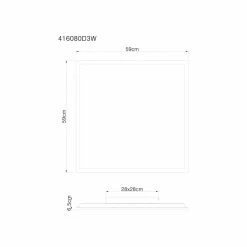 Globo DORO LED Panel Holz hell, 1-flammig 11 Globo DORO LED Panel Holz hell, 1-flammig -LED Leuchten Verkäufe globo doro led panel 416080d3w 5