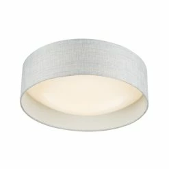 Globo DRUM Deckenleuchte LED Wei&szlig;, 1-flammig