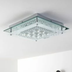 Globo ELENA Deckenleuchte LED Chrom, 1-flammig -LED Leuchten Verkäufe globo elena deckenleuchte 49362 10