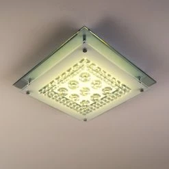 Globo ELENA Deckenleuchte LED Chrom, 1-flammig -LED Leuchten Verkäufe globo elena deckenleuchte 49362 12