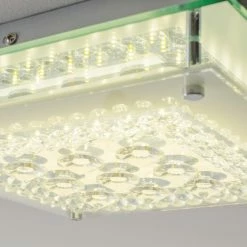 Globo ELENA Deckenleuchte LED Chrom, 1-flammig -LED Leuchten Verkäufe globo elena deckenleuchte 49362 2