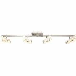 Globo EMMA LED Deckenleuchte Nickel-Matt, 4-flammig -LED Leuchten Verkäufe globo emma led deckenleuchte 56118 4 3
