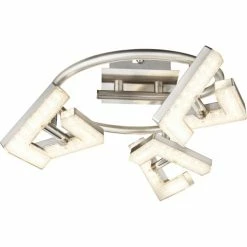 Globo EMMA LED Strahler Nickel-Matt, 3-flammig 7 Globo EMMA LED Strahler Nickel-Matt, 3-flammig -LED Leuchten Verkäufe globo emma led strahler 56118 3 3