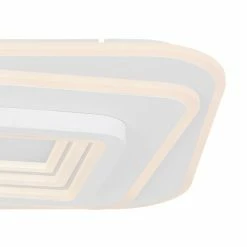 Globo ENNA Deckenleuchte LED Weiß, 1-flammig, Fernbedienung 12 Globo ENNA Deckenleuchte LED Weiß, 1-flammig, Fernbedienung -LED Leuchten Verkäufe globo enna deckenleuchte 48535 55 4