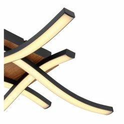 Globo EVITA Deckenleuchte LED Schwarz, Holzoptik, 1-flammig 12 Globo EVITA Deckenleuchte LED Schwarz, Holzoptik, 1-flammig -LED Leuchten Verkäufe globo evita deckenleuchte 67171 20 4